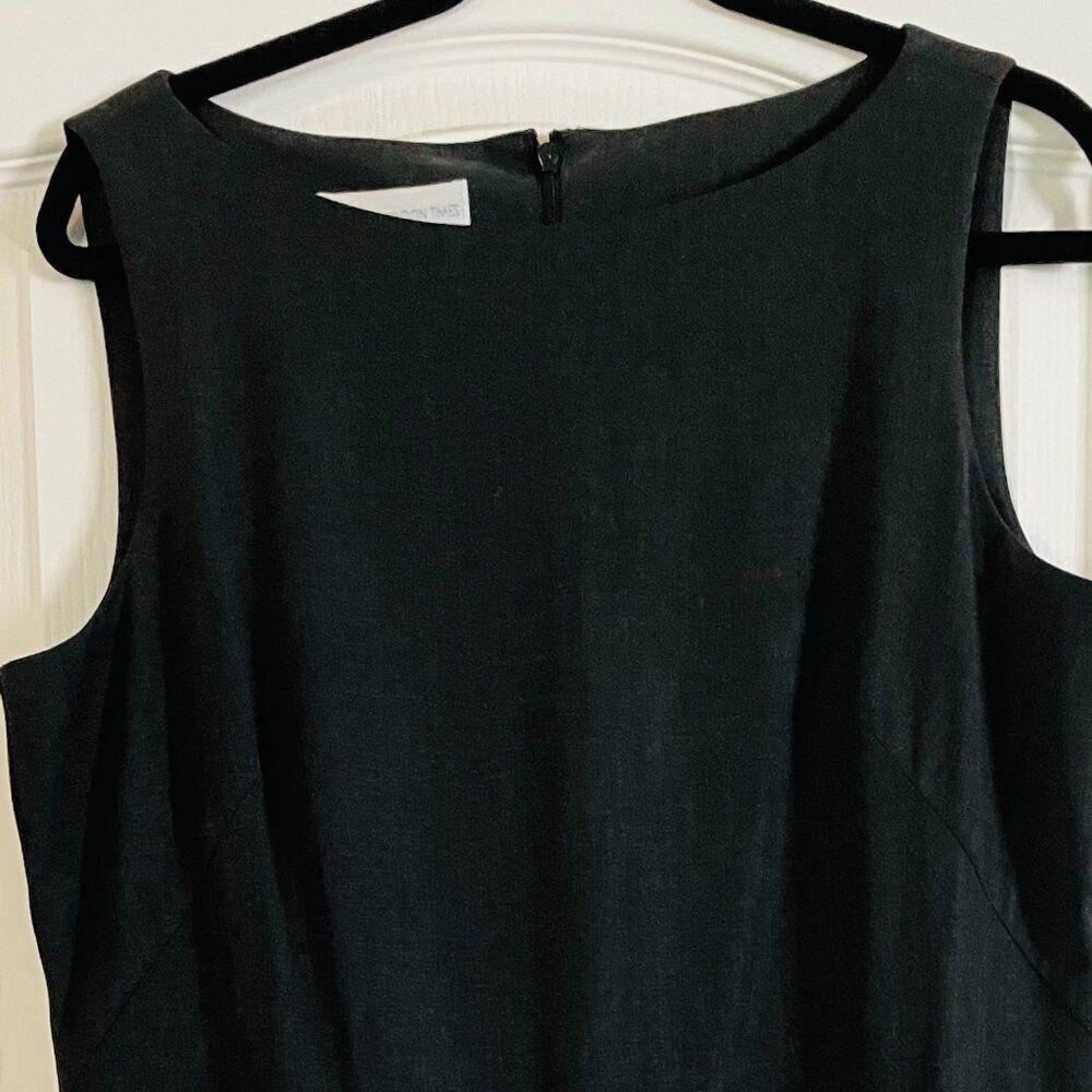 Studio by London Times Charcoal Gray Sheath Dress Size 16 Career - Picture 5 of 8